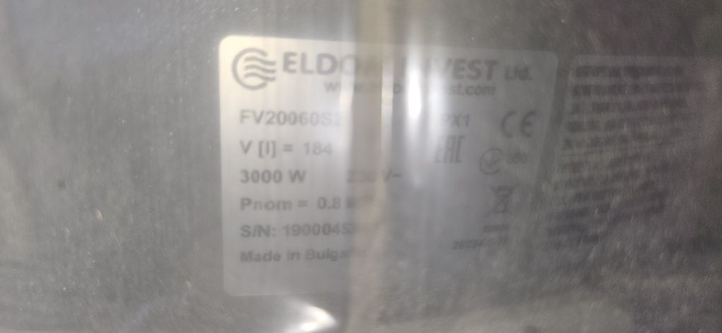 Vand boiler cu 2 serpentine Eldom 200L, nou, in garantie