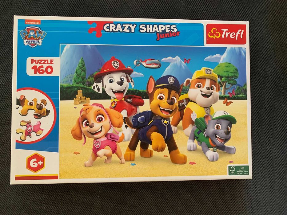 Пъзел Trefl "Пес Патрул" 160 части, 6+, crazy shapes
