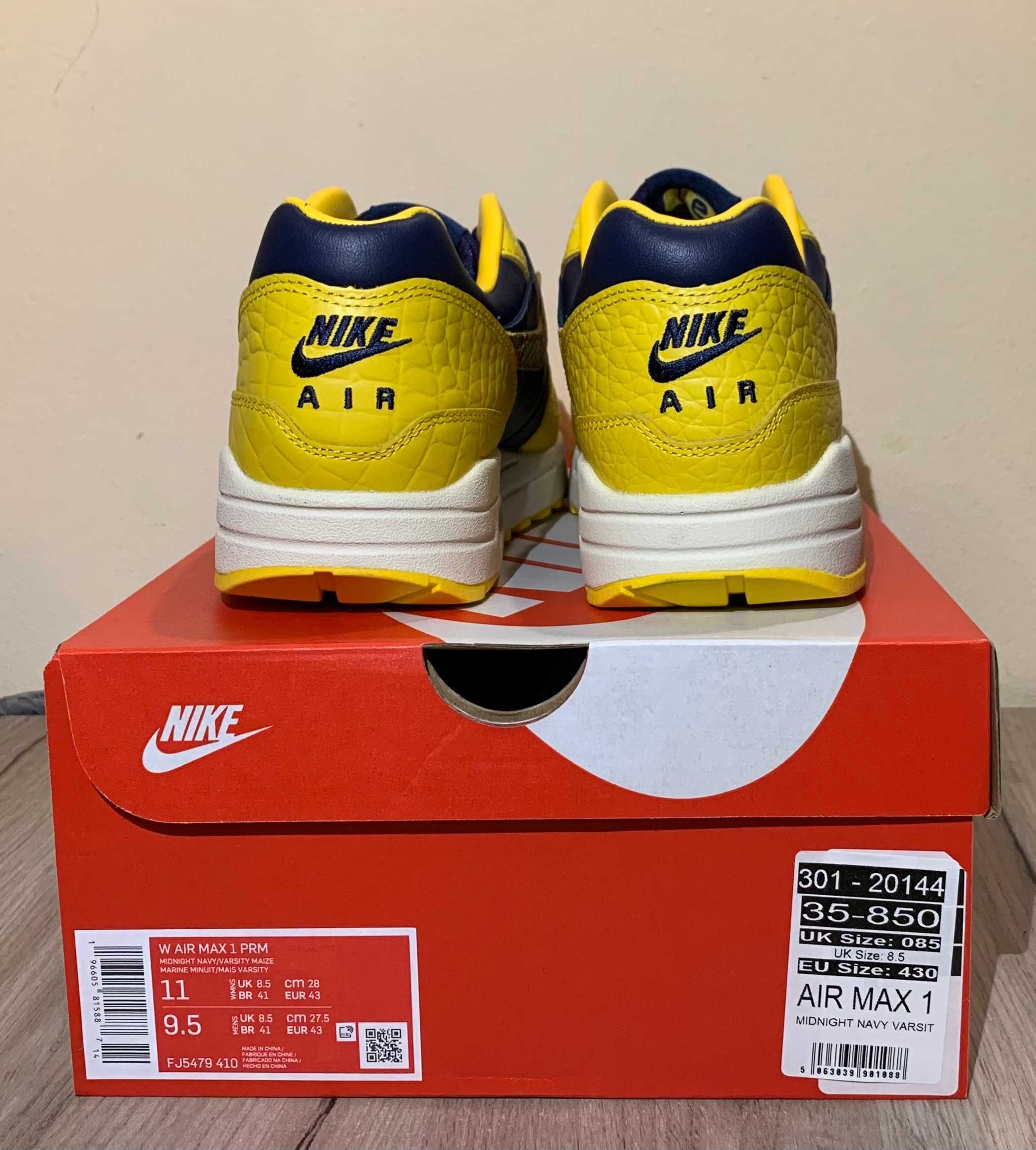 Nike Air Max 1 CO.JP "Michigan" Premium  EU44 НОВИ