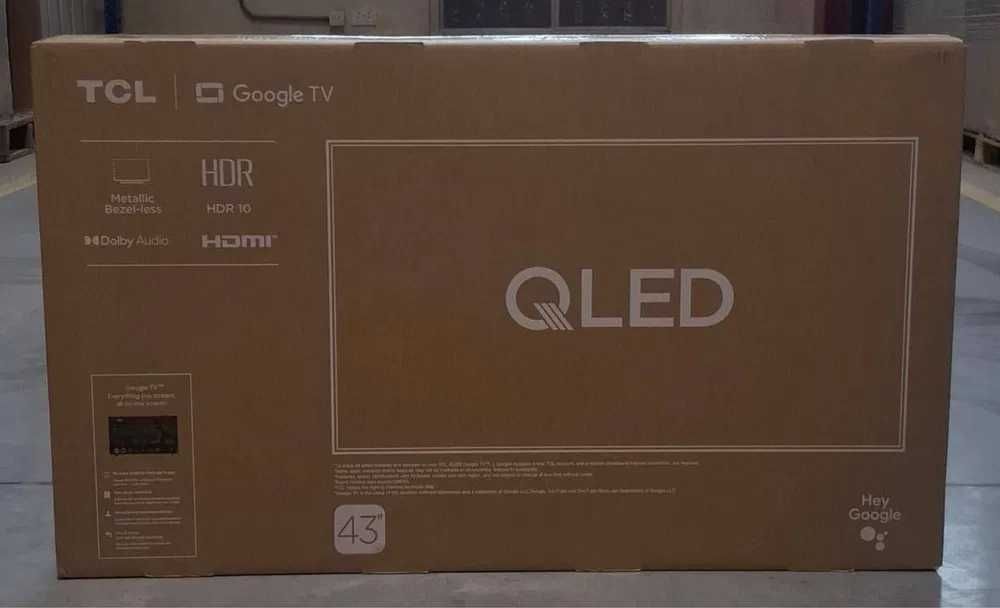 Телевизор TCL 32\43 QLED 4К Smart Google TV2025 NEW доставка бесплатно