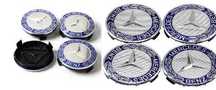 Set 4 Capace Mercedes albastre doar pt jante originale Mercedes-Benz