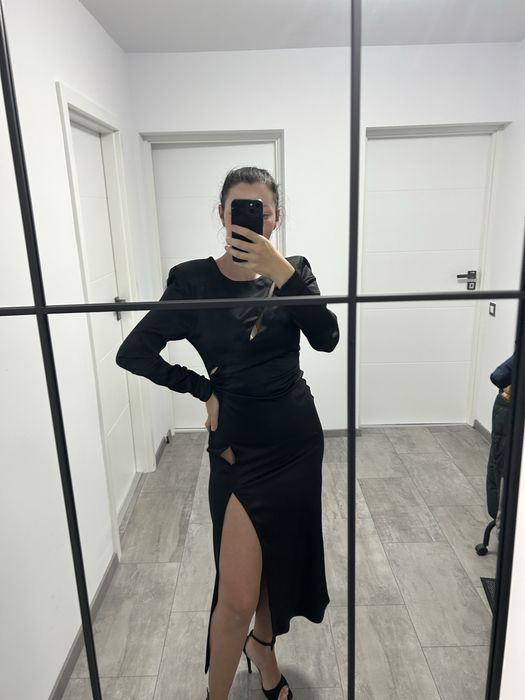 Rochie neagra, lunga, Zara, noua, marimea M