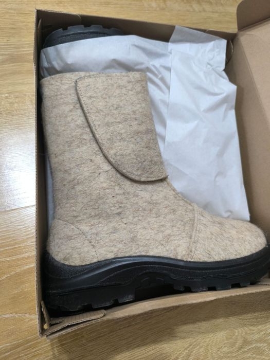 Мужские ботинки  из войлоко (валенки)