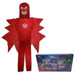 Costum pentru copii IdeallStore®, Red Owl, marimea 7-9 ani