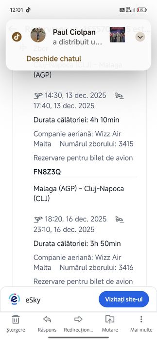 Bilet avion Cluj-Malaga dus întors