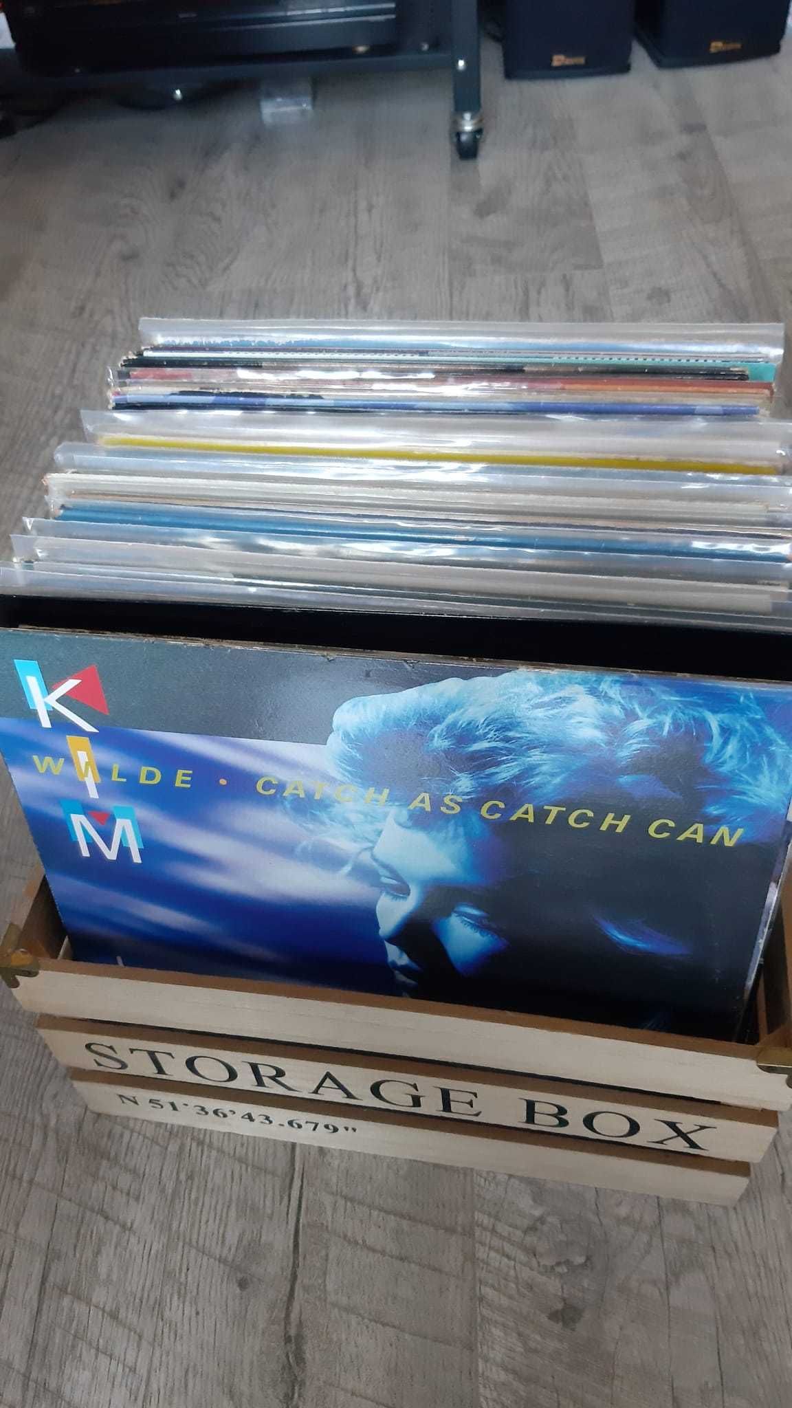 Cutie discuri vinil - mystery box - peste 70 discuri