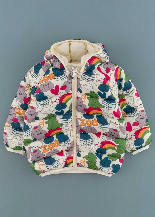 Детско яке с животни, Микс Цвят