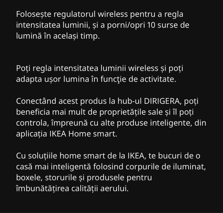 Intrerupator/telecomanda wireless