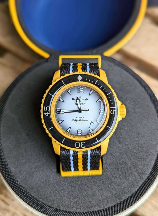 Ceas pentru bărbați Blancpain X Swatch Pacific Ocean Quartz