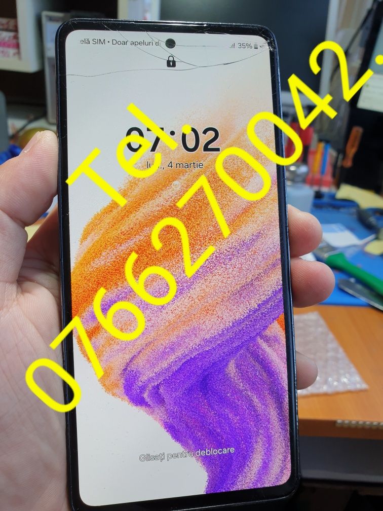 Display Original Samsung A53 complet cu rama