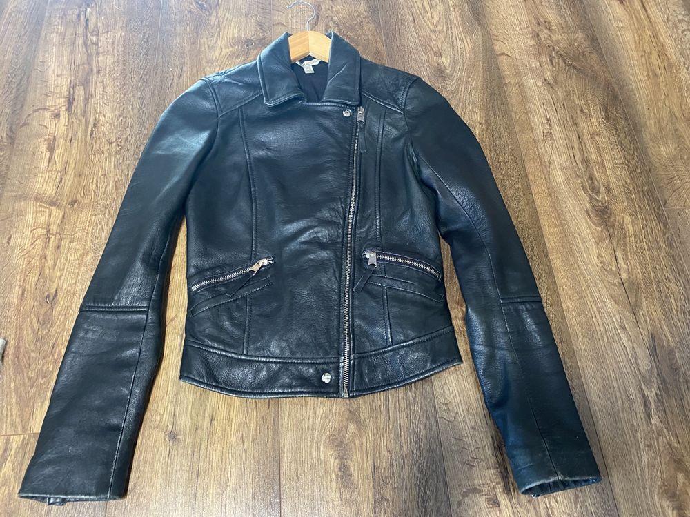 Geaca biker ,piele, Zara, mărimea XS