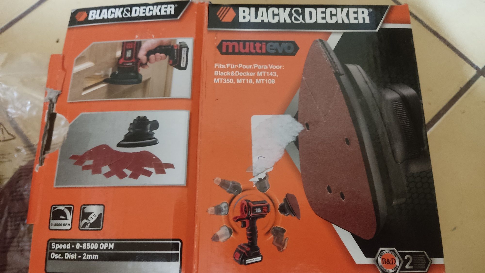 Black decker multievo cap șlefuitor