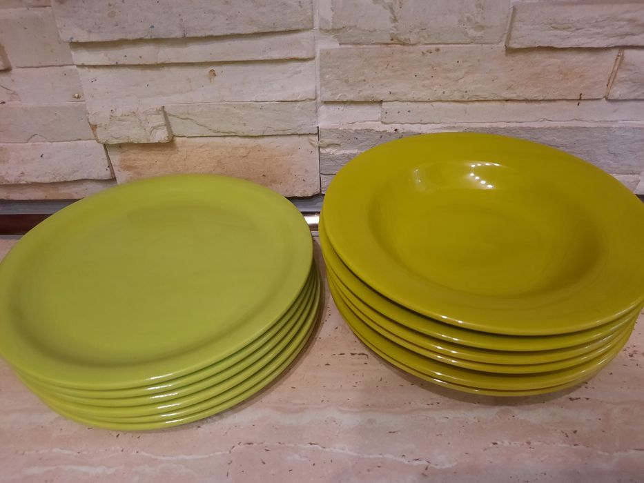 Set NOU farfurii spaghete/pizza si platouri desert