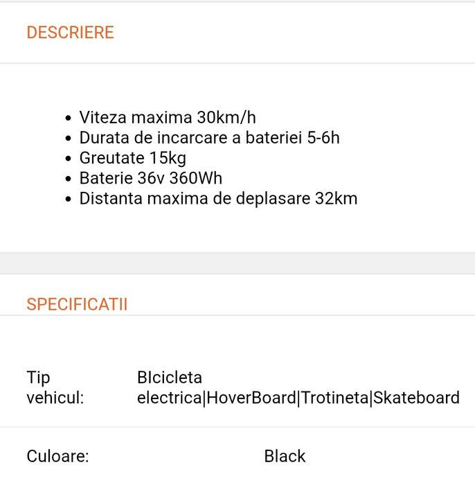 Magazin si in Rate,1500lei Trotineta Electrica Decent ONE Max Scooter