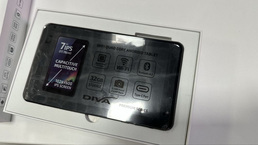 Таблет DIVA7" X7-2 black wi-fi 32G, RAM 2G
