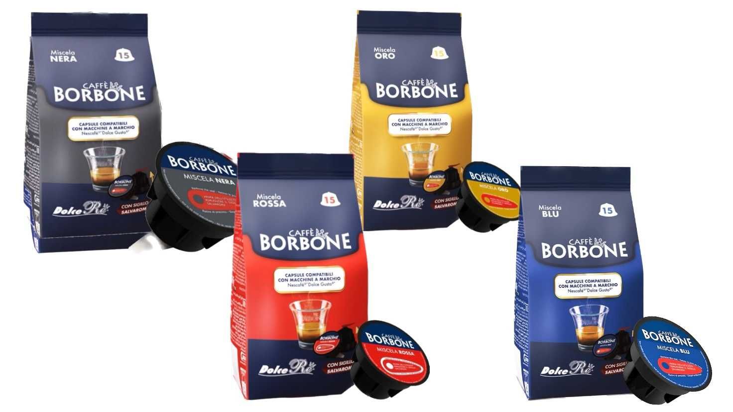 кафе BORBONE Miscela ORO 15бр капсули за Dolce Gusto внос Италия