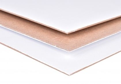 Бял МДФ 3 мм за лазерно гравиране и изрязване