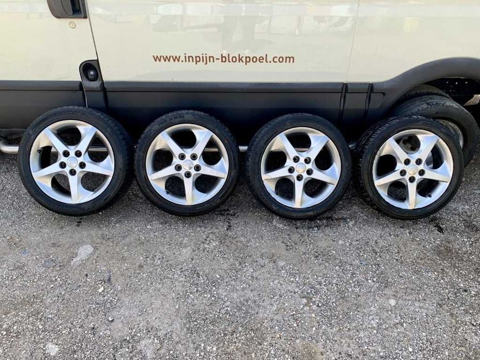 Алуминиеви джанти 17цола 5x114.3+ГУМИ 225/45/17 за Kia,Hyundai,Mazda