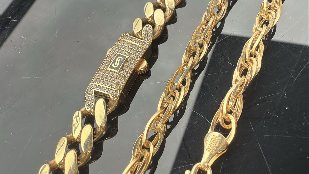 2 lanturi aur 14k