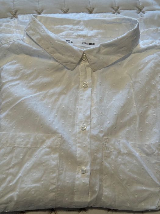 Бяла риза  с дълъг ръкав Sfera