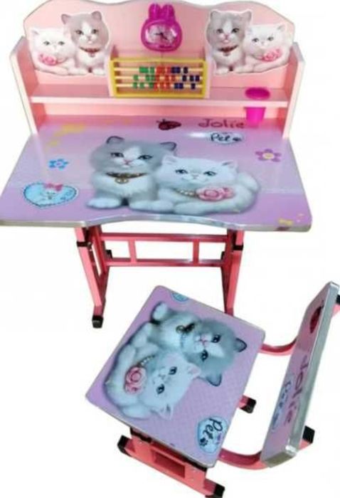 Set copii birou cu accesorii și scaunel,diverse desene