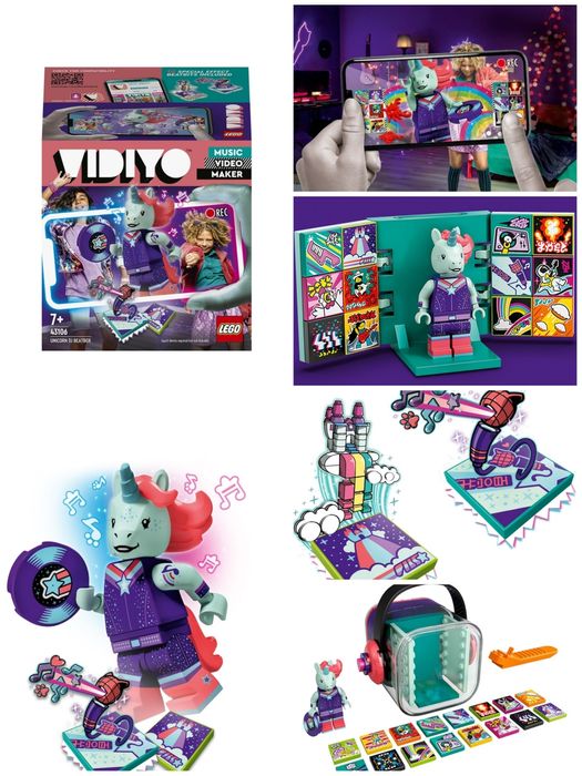 LEGO VIDIYO Unicorn DJ BeatBox copii fete baieti aplicatie muzica 7+