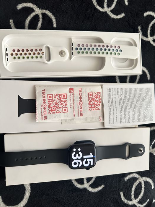 Apple Watch Series 9 – 45 мм, 100% батерия, идеално състояние