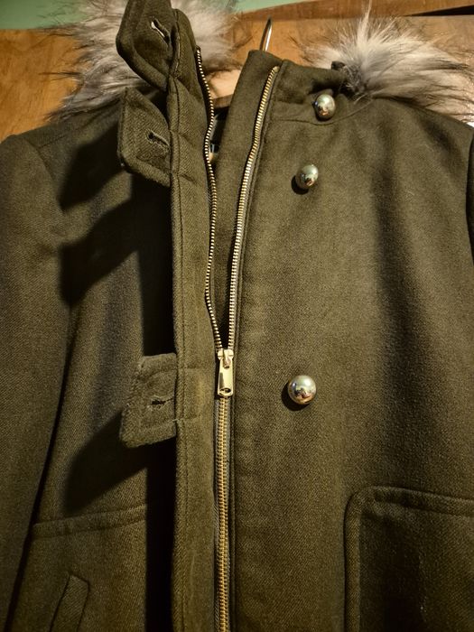 Зелено палто ZARA