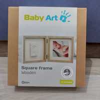 Baby Art отпечатък за краче/ръчичка и снимка в рамка от дърво