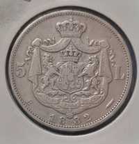 Monedă argint 5 lei 1882 Carol 1