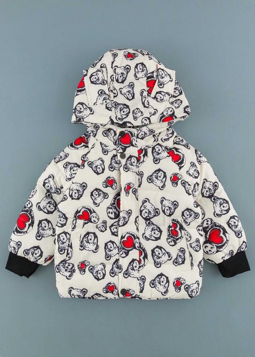 Детско яке с мечета, Екрю Цвят