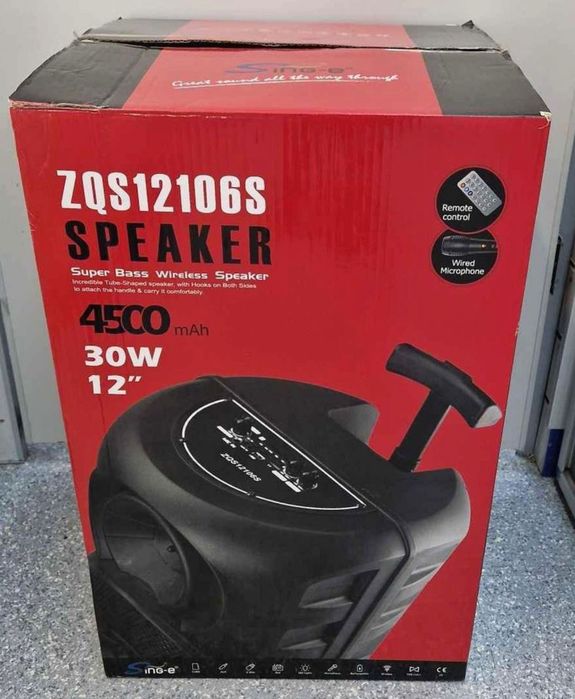 Безжична преносима Тонколона с безжичен микрофон