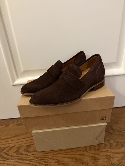 Pantofi / Mocasini barbati-Conhpol-piele intoarsa-mar 43-cu platforma