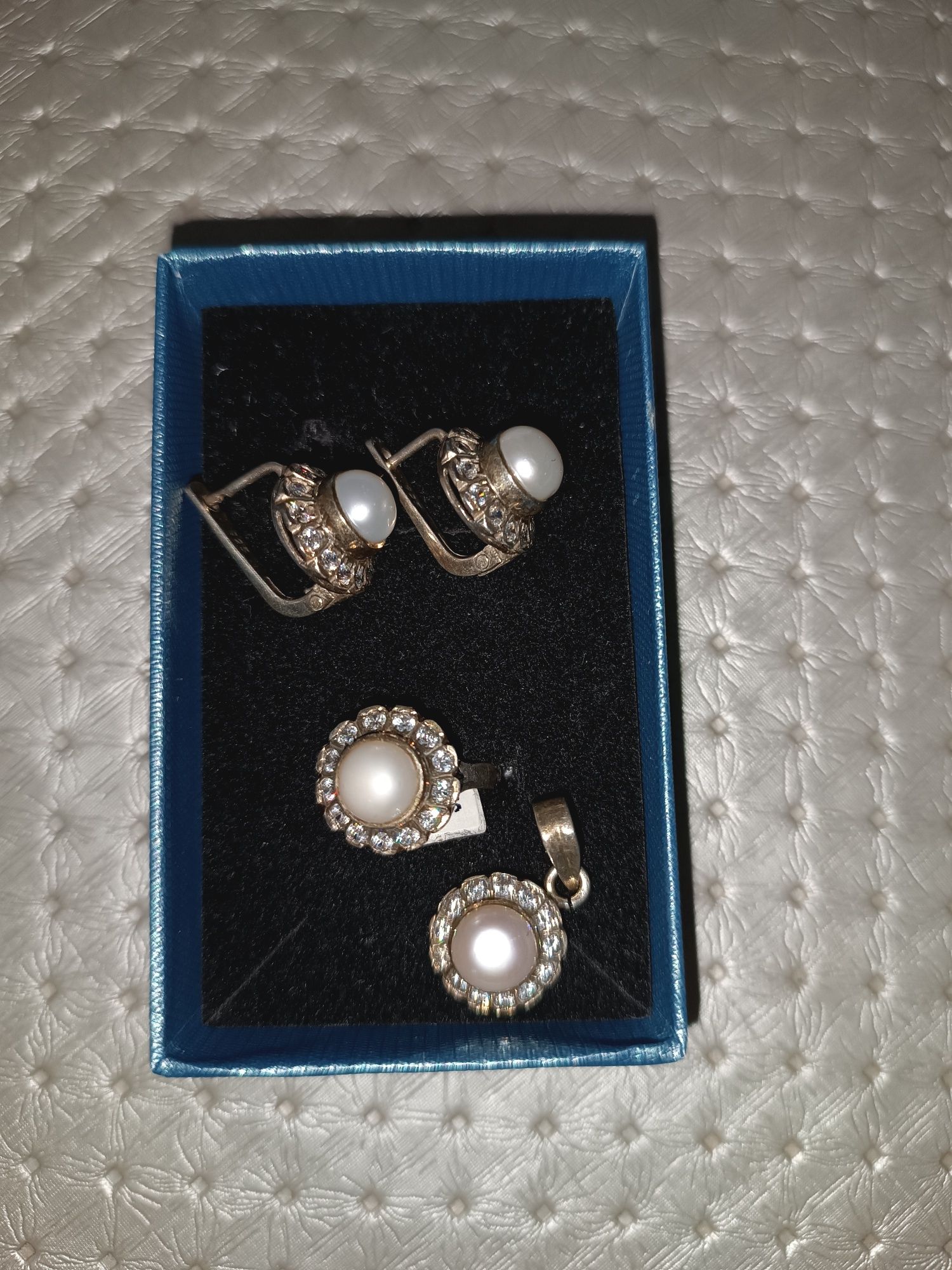 Продам набор серебро 925, серьги, кольцо, кулон