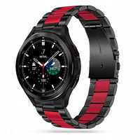 Каишка stainless steel за samsung galaxy watch 4 / 5 / 5 pro black-red