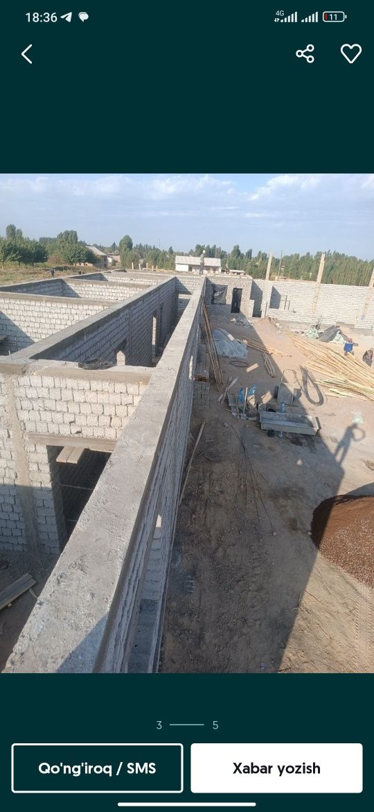 Shlaka blok teruvchi usta hizmati,Quruvchi usta brigada bor