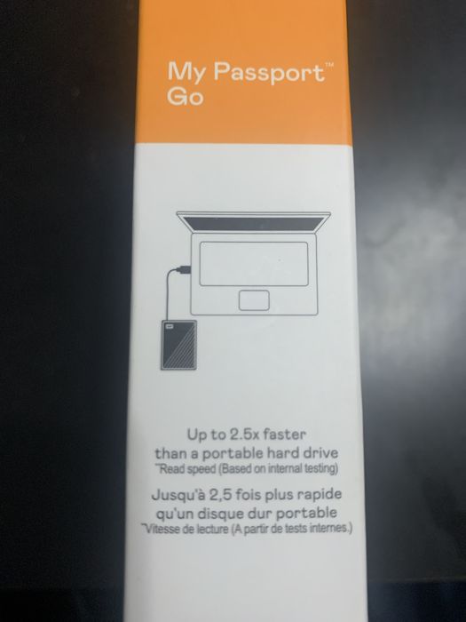 SIGILAT SSD extern WD My Passport GO 1TB USB 3.0 AntiSoc Vitez 400MB/s