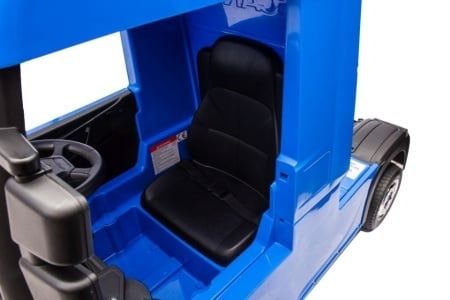 CAMION ELECTRIC ( TIR ) pentru copii, Scania 500R Blue, roti EVA