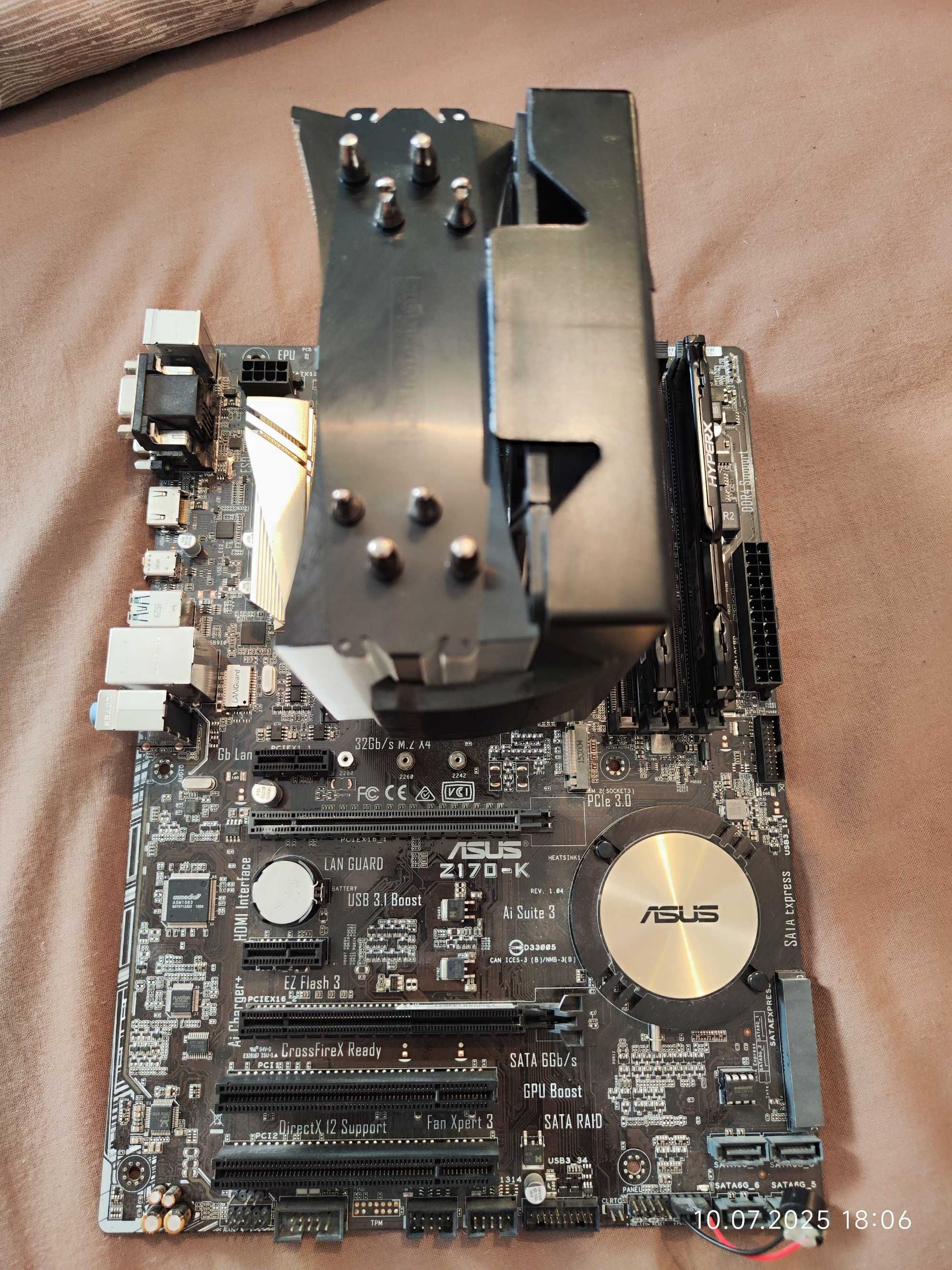Комплект i5 6600K, Asus Z170 - K, RAM 8GB DDR4