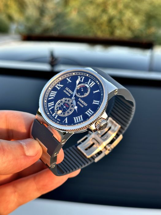 Ulysse Nardin Marine Blue Dial rubber