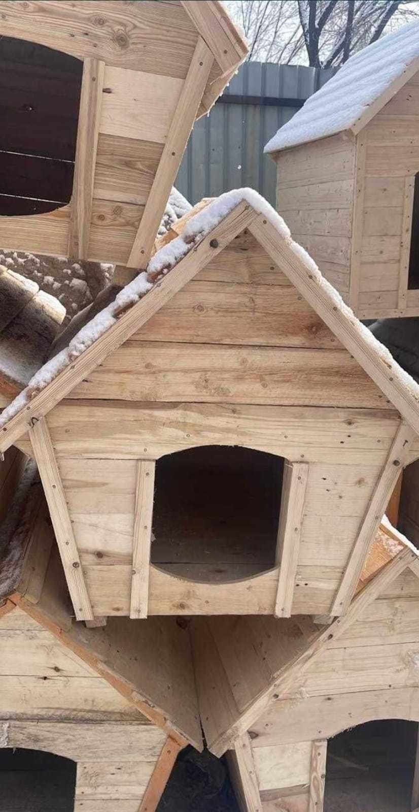 ОТ 21000 тёплая будка для собаки утеплённая  средней собаки Домик