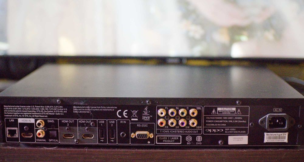 Blu ray player OPPO BDP 103