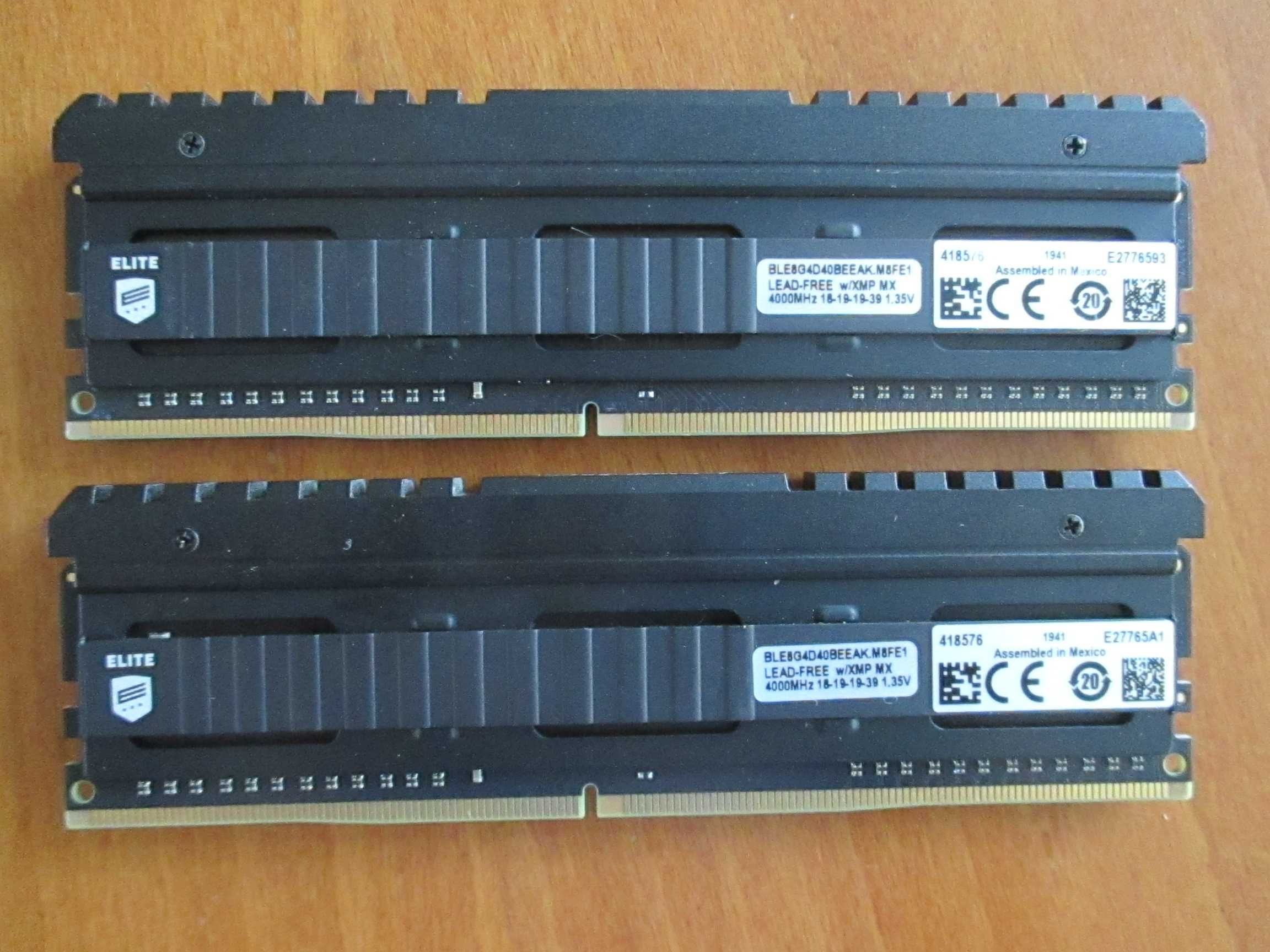 Памет Crucial Ballistix Elite 16 GB (2x8GB) DDR4 4000MHz