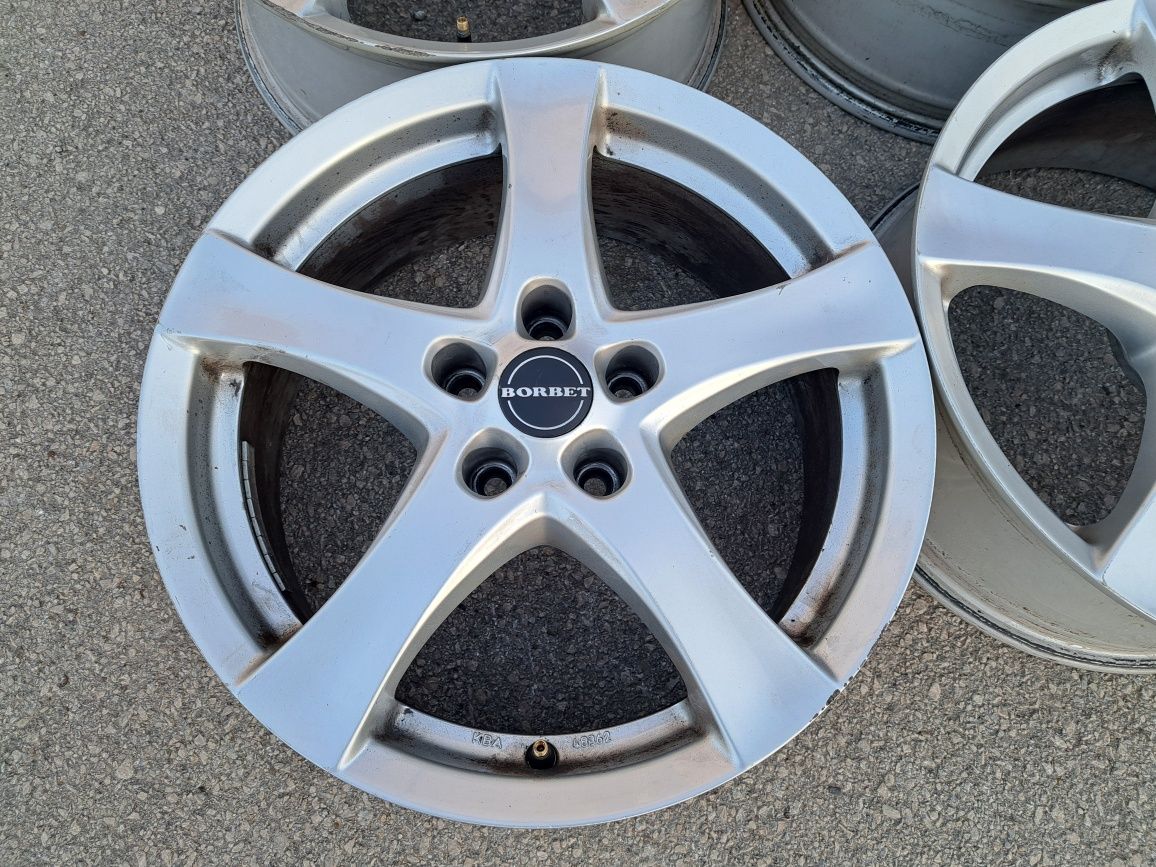 5x112/17 с гуми Borbet VW Audi Skoda Mercedes 5х112/17 Мерцедес Ауди Ш