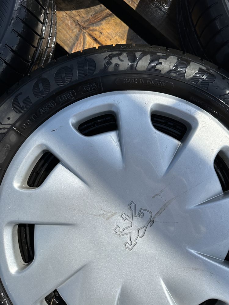 4 броя джанти Peugeot Citroen 4x108 14 цола с гуми GoodYear 185/60/14