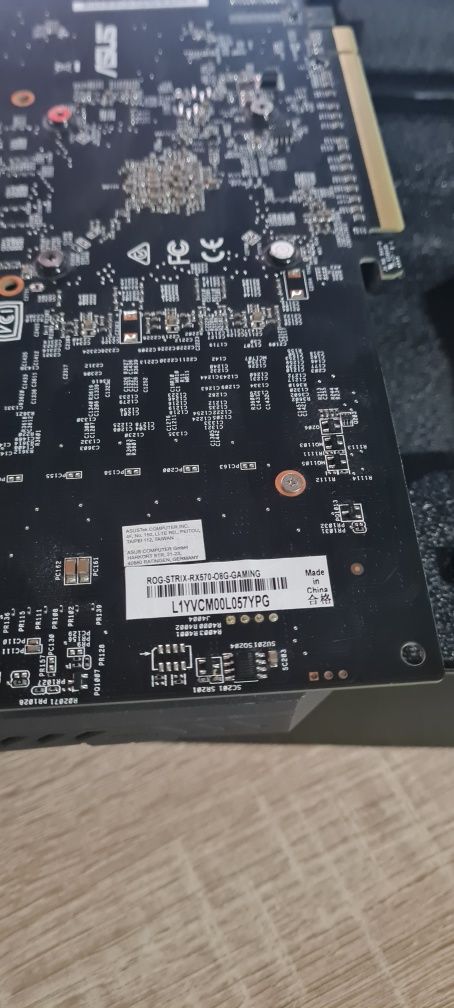 Видео карта гейминг ROG strix asus rx570 8GB