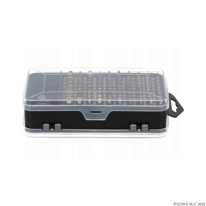 Set 110 piese, cap surubelnita de precizie, biti, Silver