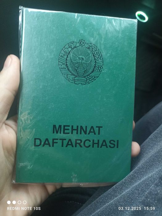 Трудовая книжка янги