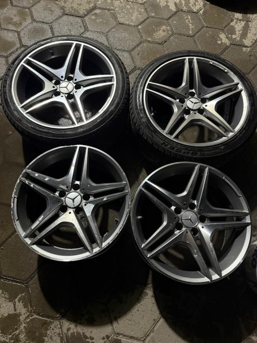 Диски R18 на мерседес разноширокие