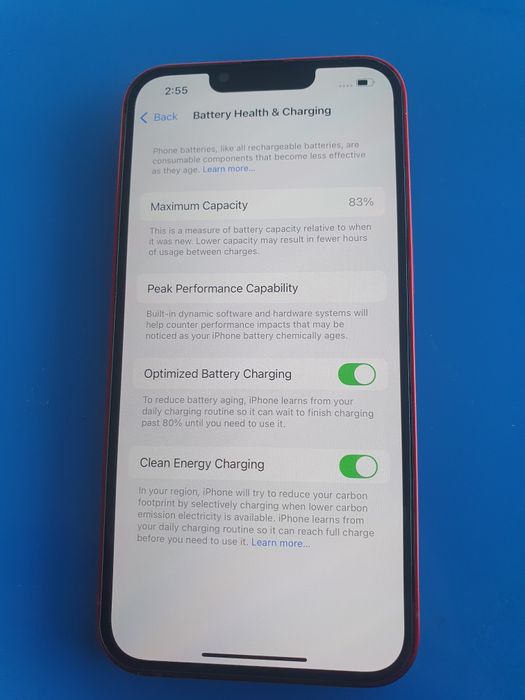 Iphone 13 red 83%yomks 256gb